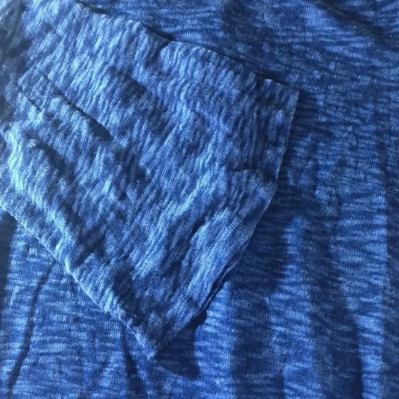 CUPIO BLUSH Blue Sheer Top With Lace Detail - Picture 10 of 10